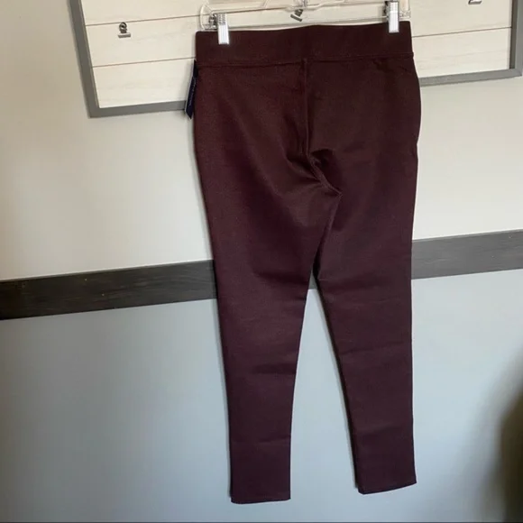 TOMMY HILFIGER pull on style skinny cropped pants leggings size small petite